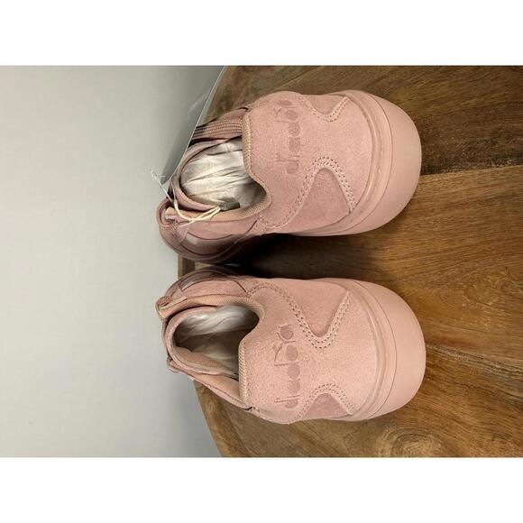 Diadora B.Elite Wide Nub Suede Sneakers Blush Pink US Women’s Size 7 EU 38 NWB - Picture 4 of 11